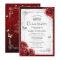 Silver and Red Rose Elegant Quinceanera