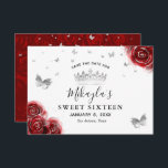 Silver and Red Roses Elegant Save The Date<br><div class="desc">Celebrating a luxurious red and silver party theme princess style, and on the lookout for elegant stationery ideas? Create your own beautiful DIY template save the date invitations that are easy to add a personalized name, date and other custom text details to. The unique, original art by Raphaela Wilson spotlights...</div>