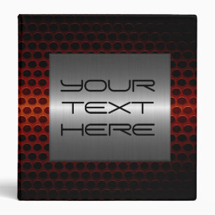 Silver and Red Stainless Steel Metal Hole Binder