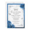 Silver and Royal Blue Roses Elegant Quinceanera
