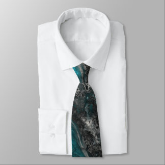 Silver and Turquoise Neck Tie
