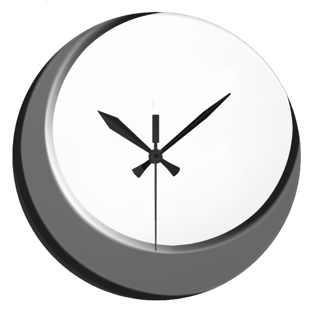 Silver and White Retro Modern Kitchen Wall Clock Zazzle