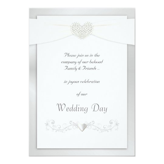 White And Silver Invitations 7