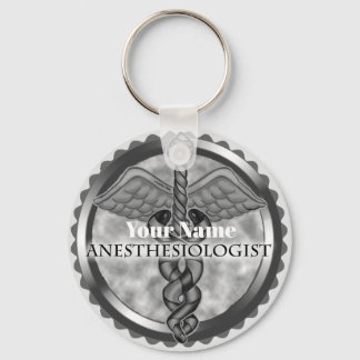 Silver Anesthesiologist Keychain