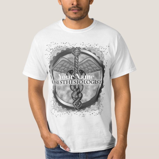 Silver Anesthesiologist T-Shirt (Front)