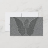 Silver Angel Wings and Angel Business Card (Front/Back)