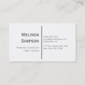 Silver Angel Wings and Angel Business Card (Back)