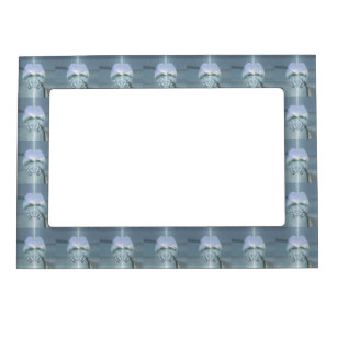 Silver Angel Wings Wrapped Around a Heart Magnetic Picture Frame