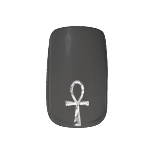 Silver Ankh Vampire Goth Minx Minx Nail Wraps