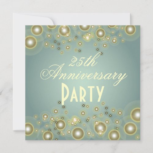 Silver Anniversary 25th Anniversary Invitations