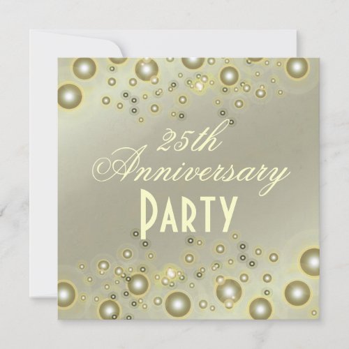 Silver Anniversary 25th Anniversary Invitations