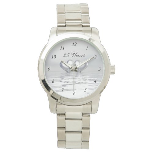 Silver Anniversary Hearts Watch