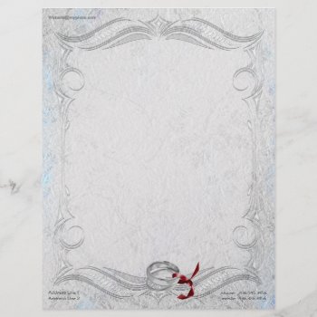 Silver Anniversary Letterhead by SpiceTree_Weddings at Zazzle