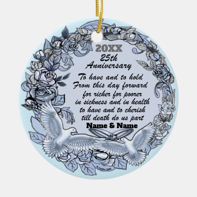 Silver Anniversary ornament (Front)
