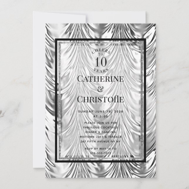 Silver Anniversary Party Invitation (Front)