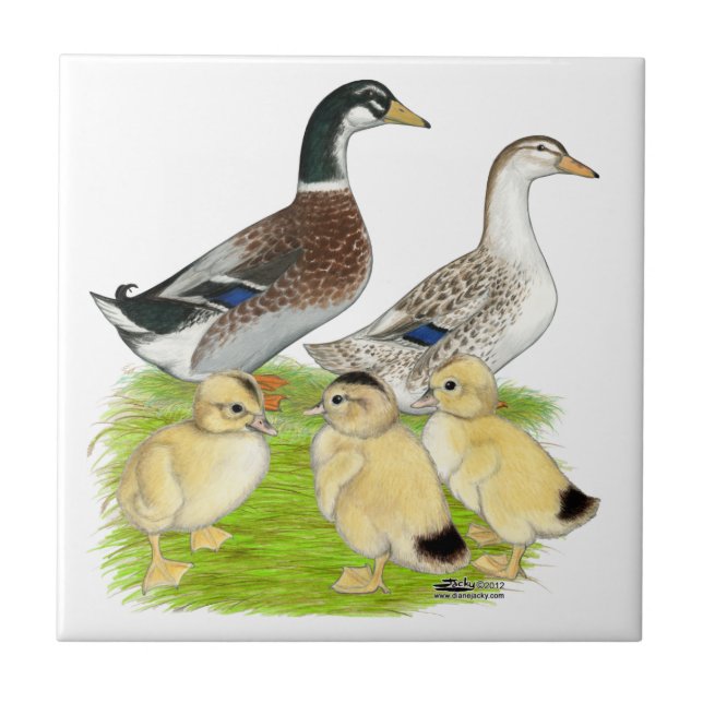 Silver Appleyard Family Tile (Front)