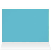 Silver, Aqua, and Black Floral Table Number Card (Inside Horizontal (Top))