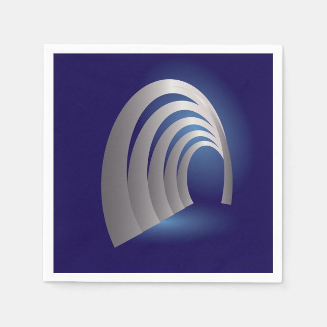 silver arcade tunnel napkins (Front)