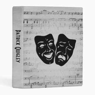 Silver Art Unites Theater Masks Mini Binder