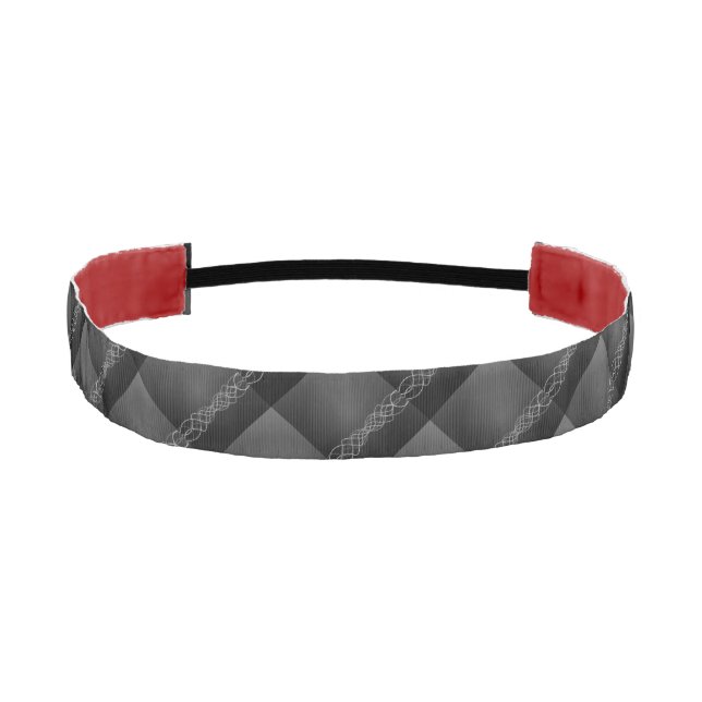 Silver Athletic Headband (Front)