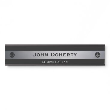 Silver ATTORNEY AT LAW | Lawyer Door Sign Silver ATTORNEY AT LAW | Lawyer Door Sign