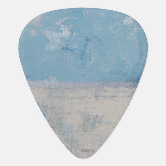 Silver Aura Guitar Pick (Front)