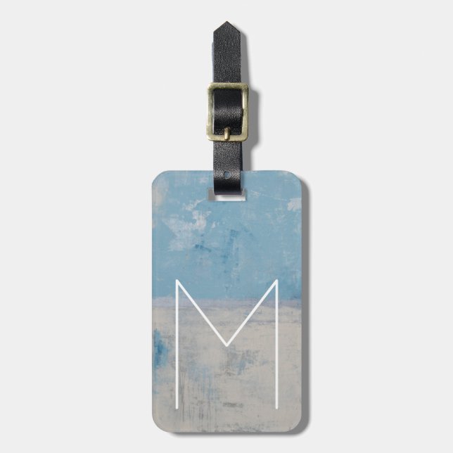 Silver Aura Luggage Tag (Front Vertical)