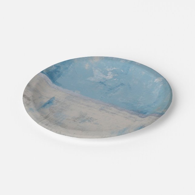 Silver Aura Paper Plates (Angled)