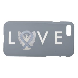 Silver Awareness Angel Ribbon Custom iPhone 7 Case