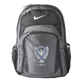 Silver Awareness Ribbon Angel Custom Backpack