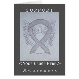 Silver Awareness Ribbon Meaning and Gifts - Awareness Gallery Art