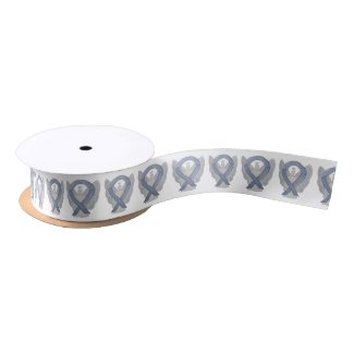 Silver Awareness Ribbon Angels Custom Design