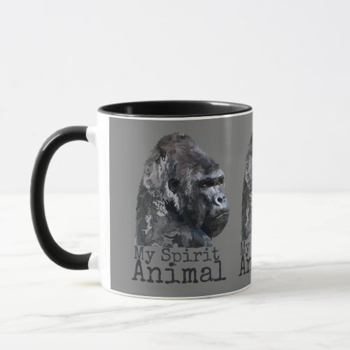 Silver Back Gorilla Spirit Animal Mug