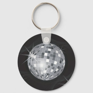 silver ball keychain