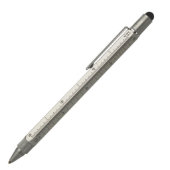 Silver Ballpoint Multi Tool Work Pen w/Level (Front)