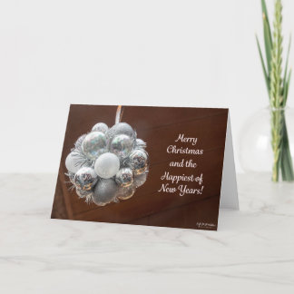 Silver Balls Christmas card
