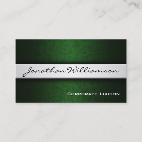 Silver Band Modern Professional Business Card