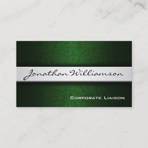 Customizable Silver Band Modern Professional Business Card