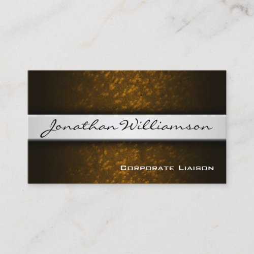 Silver Band Modern Professional Business Card