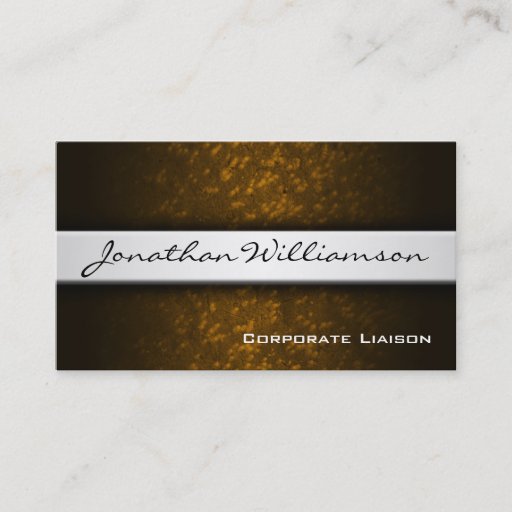 Customizable Silver Band Modern Professional Business Card