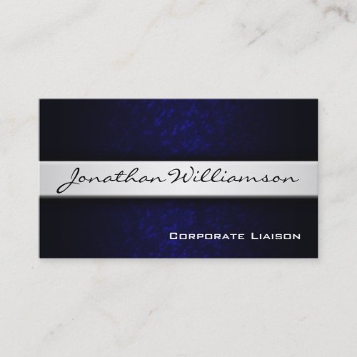 Silver Band Modern Professional Business Card