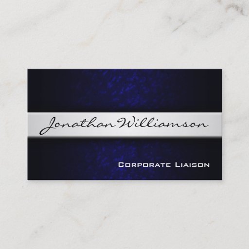 Customizable Silver Band Modern Professional Business Card