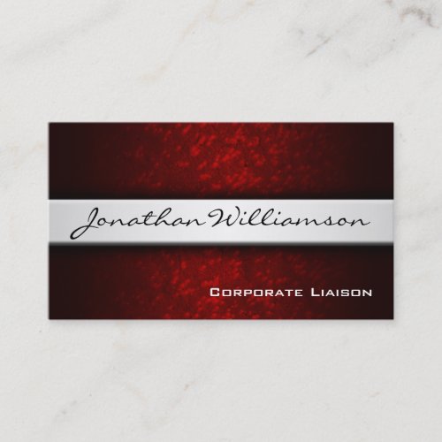 Silver Band Modern Professional Business Card