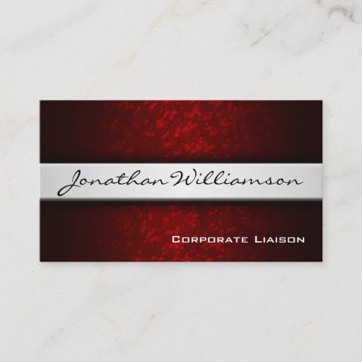 Customizable Silver Band Modern Professional Business Card