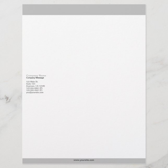 Silver Bars Letterhead (Front)