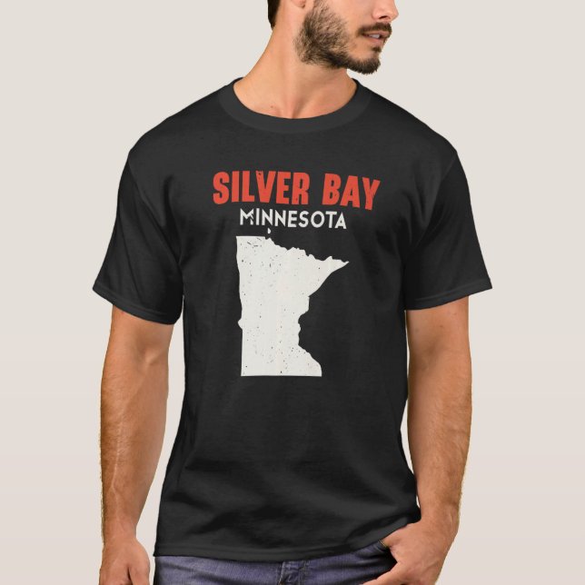 Silver Bay Minnesota USA State America Travel Minn T-Shirt (Front)