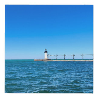 Silver Beach Lighthouse Canvas