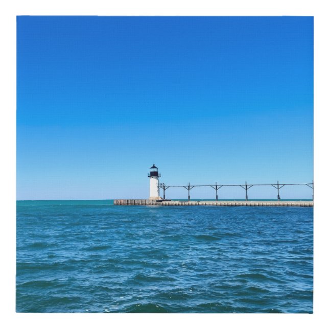 Silver Beach Lighthouse Canvas (Front)