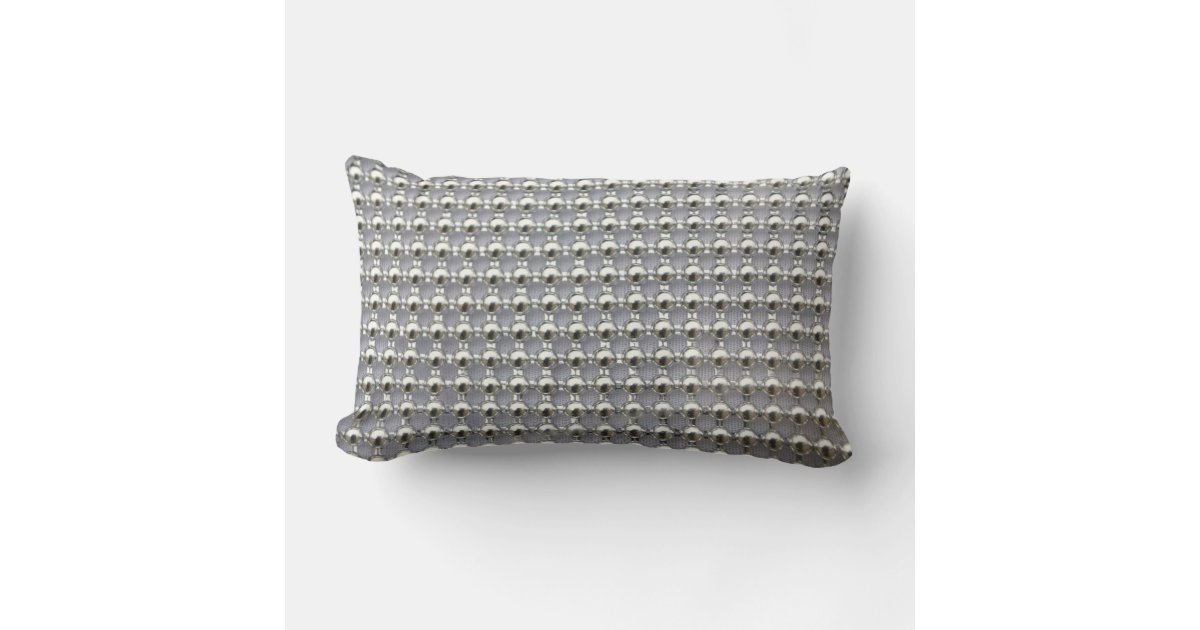 Beaded Snowflake Velvet Lumbar Throw Pillow