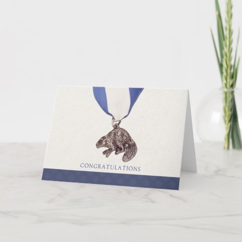 Silver Beaver Congratulations Card